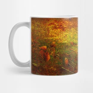 Imagine psychedelic autumn forest, Mug